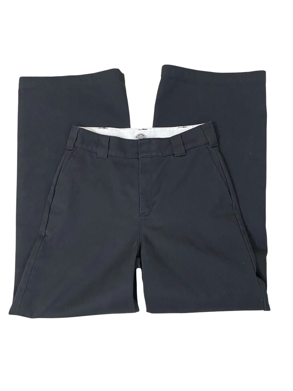 Dickies Women’s Wide Leg Work Pants Black Size 6R High Rise FP901SBK